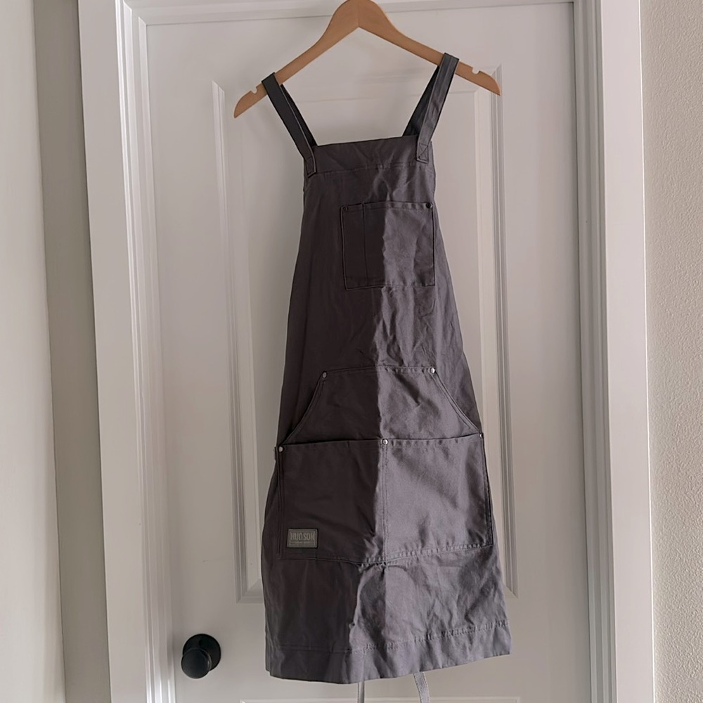 Hudson Durable Goods Premium Quality Gray Kitchen & Grill Apron - DC